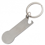 Brelok metalowy otwieracz do butelek STICKIT - szary