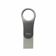 Pendrive z wejściem USB typu C Mobile C80, 64GB 3.2 Silicon Power - szary