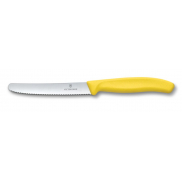 Nóż z ząbkowanym ostrzem SwissClassic Victorinox - żółty
