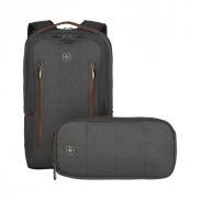 Plecak na laptopa z saszetką Wenger City Style Upgrade 16'' - szary