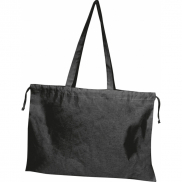 Torba z bawełny organicznej z długimi uszami 180 g/m2 BEDFORD - czarny