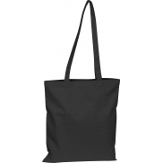 Torba z bawełny organicznej z długimi uszami 180 g/m2 BRANSLEY - czarny
