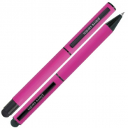 Zestaw piśmienny długopis i pióro kulkowe touch pen soft touch CELEBRATION Pierre Cardin - różowy