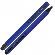 Zestaw piśmienny długopis i pióro kulkowe touch pen soft touch CELEBRATION Pierre Cardin - niebieski