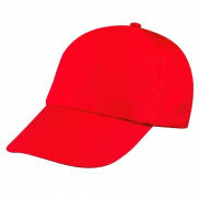 Czapka z daszkiem 5 paneli SANTA FE - czerwony