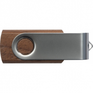 Pendrive drewniany 4GB 2.0 LEAGUE CITY - brązowy