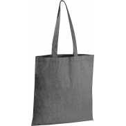 Torba bawełniana z długimi uszami z recyklingu 140 g/m2 CHELMSFORD - ciemnoszary