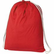 Worek bawełniany 140 g/m2 BUDAPEST - czerwony