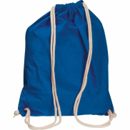 Worek sportowy bawełniany 140 g/m2 CARLSBAD - niebieski