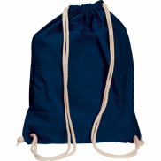 Worek sportowy bawełniany 140 g/m2 CARLSBAD - granatowy