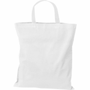 Torba bawełniana z krótkimi uszami 140 g/m2 BREGENZ - biały