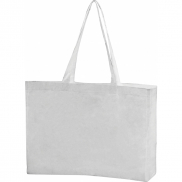 Torba z bawełny organicznej z długimi uszami 270 g/m2 BARI - biały