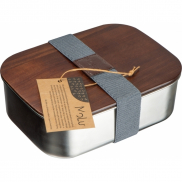 Lunch box ze stalowy z recyklingu PUERTO BANUS MoLu 1000 ml - szary
