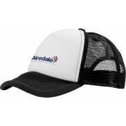 Czapka 5-panelowa Trucker 100 g/m², czarny, biały