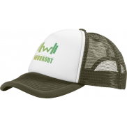 Czapka 5-panelowa Trucker 100 g/m², zielony, biały