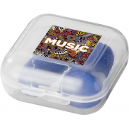Zatyczki do uszu Traveler w etui, niebieski
