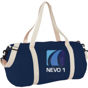 Bawełniana torba sportowa Barrel, niebieski