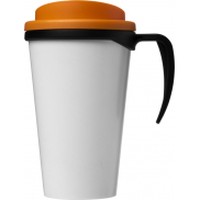 Kubek termiczny z serii Brite-Americano Grande o pojemności 350 ml, czarny, pomarańczowy