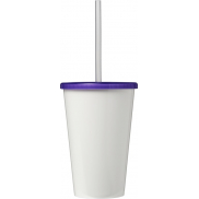 Kubek Brite-Americano® z podwójną ścianką o pojemności 350 ml, fioletowy