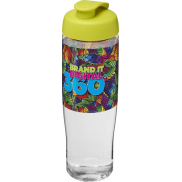 Bidon H2O Tempo® o pojemności 700 ml z wieczkiem zaciskowym, biały, zielony