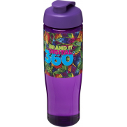Bidon H2O Tempo® o pojemności 700 ml z wieczkiem zaciskowym, fioletowy
