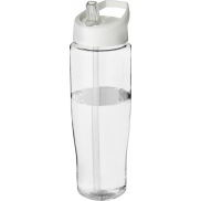 Bidon H2O Tempo® o pojemności 700 ml z wieczkiem z słomką, biały