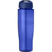 Bidon H2O Tempo® o pojemności 700 ml z wieczkiem z słomką, niebieski