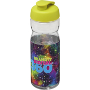 Bidon H2O Base® o pojemności 650 ml z wieczkiem zaciskowym, biały, zielony