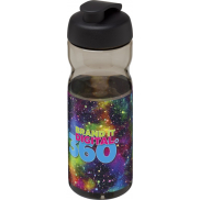 Bidon H2O Base® o pojemności 650 ml z wieczkiem zaciskowym, szary