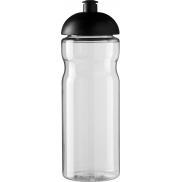 Bidon H2O Base® o pojemności 650 ml z wypukłym wieczkiem, biały, czarny