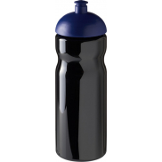 Bidon H2O Base® o pojemności 650 ml z wypukłym wieczkiem, czarny, niebieski