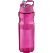 Bidon H2O Base® o pojemności 650 ml z wieczkiem z słomką, różowy