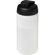 Bidon Baseline® Plus o pojemności 500 ml z wieczkiem zaciskowym, biały, czarny