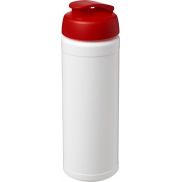 Bidon Baseline® Plus o pojemności 750 ml z wieczkiem zaciskowym, biały, czerwony