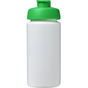 Bidon Baseline® Plus o pojemności 500 ml z wieczkiem zaciskowym i uchwytem, biały, zielony