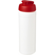 Bidon Baseline® Plus o pojemności 750 ml z wieczkiem zaciskowym i uchwytem, biały, czerwony