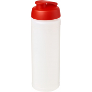Bidon Baseline® Plus o pojemności 750 ml z wieczkiem zaciskowym i uchwytem, biały, czerwony