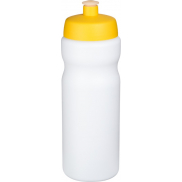 Bidon Baseline® Plus o pojemności 650 ml, biały, żółty