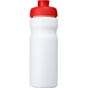 Bidon Baseline® Plus o pojemności 650 ml z otwieranym wieczkiem, biały, czerwony