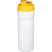 Bidon Baseline® Plus o pojemności 650 ml z otwieranym wieczkiem, biały, żółty