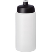Bidon Baseline® Plus o pojemności 500 ml ze sportowym wieczkiem i uchwytem, biały, czarny