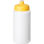 Bidon Baseline® Plus o pojemności 500 ml z wieczkiem sportowym, biały, żółty