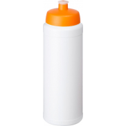 Bidon Baseline® Plus o pojemności 750 ml z wieczkiem sportowym, biały, pomarańczowy