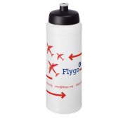 Bidon Baseline® Plus o pojemności 750 ml z wieczkiem sportowym, biały, czarny