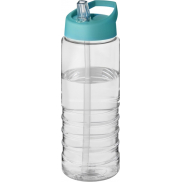 Bidon H2O Treble o pojemności 750 ml z wieczkiem z dzióbkiem, biały, niebieski