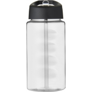 Bidon H2O Bop o pojemności 500 ml z wieczkiem z dzióbkiem, biały, czarny