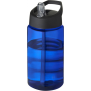 Bidon H2O Bop o pojemności 500 ml z wieczkiem z dzióbkiem, niebieski, czarny