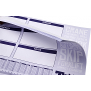 Notatnik Desk-Mate® w formacie A2, 25 stron, biały