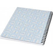 Notatnik Desk-Mate® w formacie A5 z przedziałką i okładką wykonaną z PP, 50 stron, biały, czarny