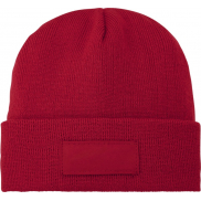 Czapka typu beanie Boreas z naszywką, czerwony